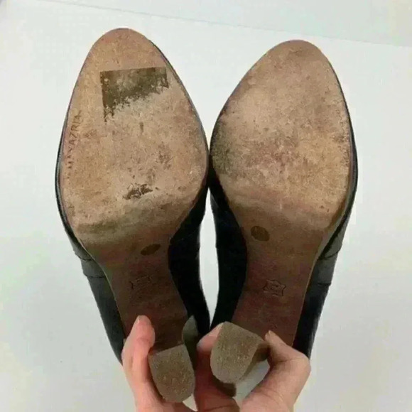 bcbgmaxazria boots 8.5 38.5 black leather platform - Picture 5 of 9